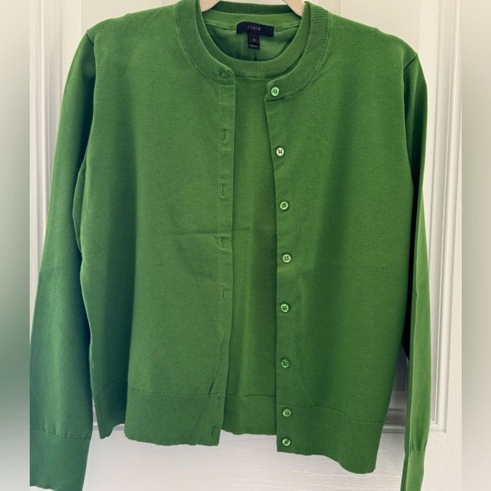 J. Crew Green Sweater Set
